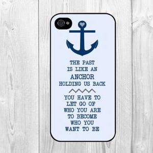 Cool Nautical Anchor Life Quote Pattern Hard Snap..